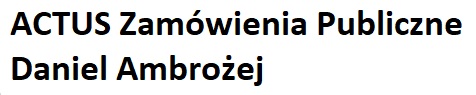 Actus Zamówienia Publiczne Daniel Ambrożej