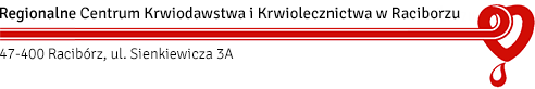 Regionalne Centrum Krwiodawstwa I Krwiolecznictwa W Raciborzu