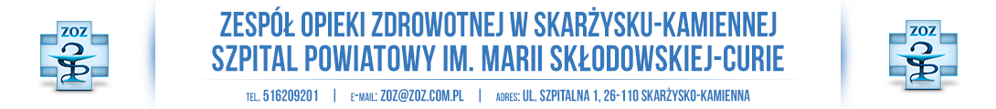 Zespół Opieki Zdrowotnej W Skarżysku-Kamiennej Szpital Powiatowy Im. M. Skłodowskiej-Curie